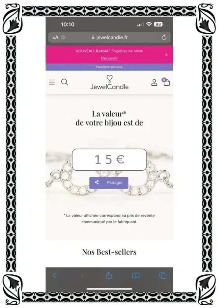 Bague jewel candle - photo numéro 3