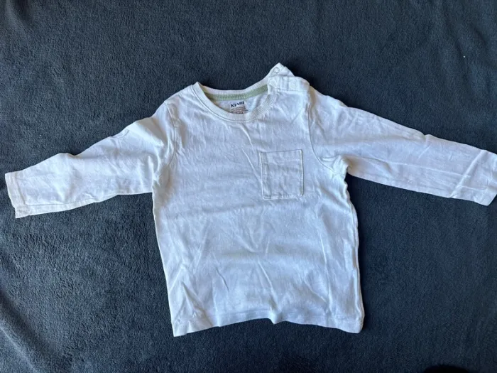 T-shirt blanc Kiabi 24 mois 100% coton bio
