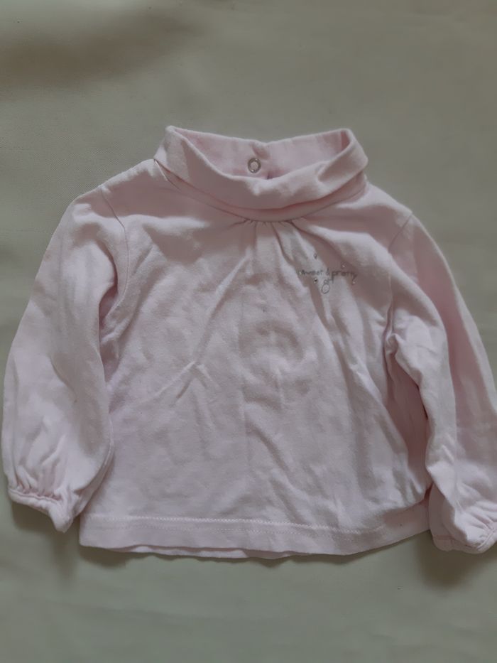lot de 2 sous-pulls fille col roulé - Tape à l'Œil - 3 mois - photo numéro 2