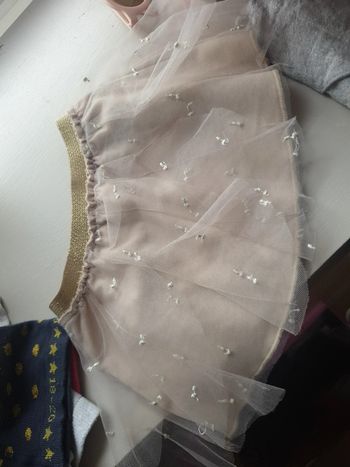 Jupe beige fête
