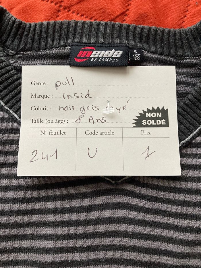 Pull col v 8 ans - photo numéro 2