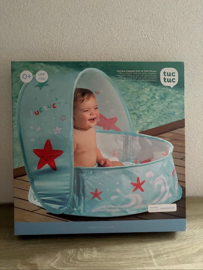 Piscine 3 en 1 Tuc Tuc neuf pour bébé anti UVA