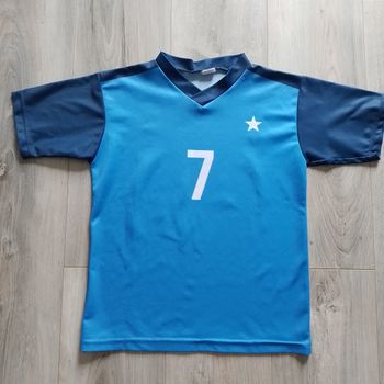 Tee-shirt bleu foot n°7 GRIEZMANN