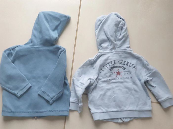 2 vestes gilet 12 mois bleu - photo numéro 5