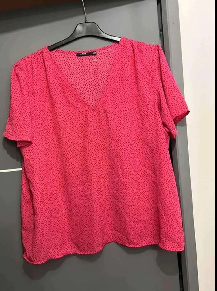Tunique  blouse femme  46/48  rose neuve