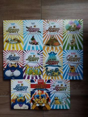 Lot des 11 premiers tomes le journal de gurty