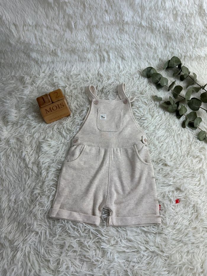 Salopette courte beige Shilav taille 12-18 mois - photo numéro 2