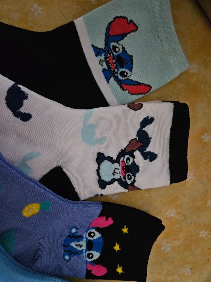 Lot de 5 paires de chaussettes Stitch - photo numéro 4
