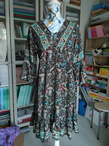 Robe bohème chic en soie 80% - Édition limitée