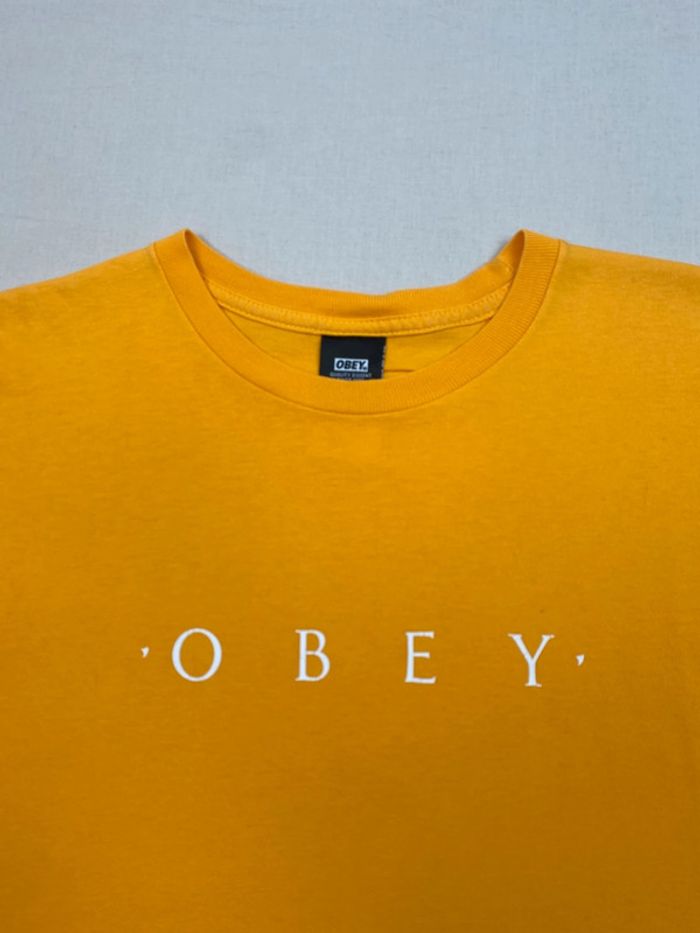 T-shirt OBEY Jaune Moutarde, Homme, S (300) - photo numéro 3