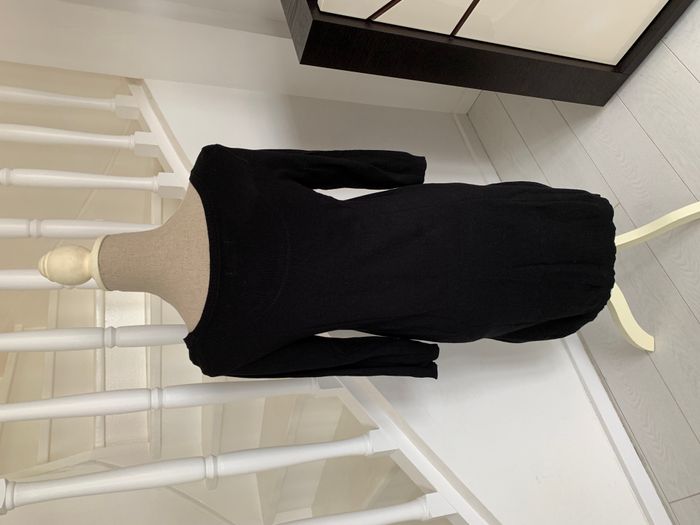 Robe pull à manches longues Jacqueline Riu Noir à motifs argentés et gris - photo numéro 5