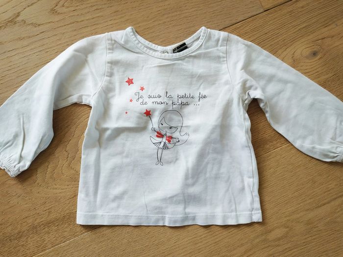 Lot 5 T-shirt fille 12 mois - photo numéro 2
