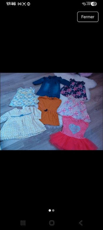 Lots de 7 tuniques et blouses 6 mois Orchestra 