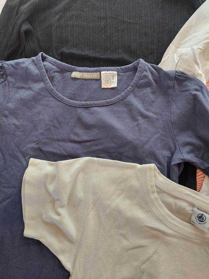Lot de 5 tee-shirts basic 8/10ans - photo numéro 6