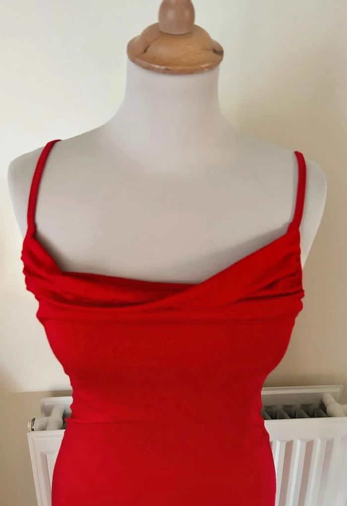 Robe à bretelles, rouge, Asos - photo numéro 2