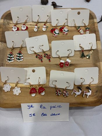 Boucle d’oreilles de Noël