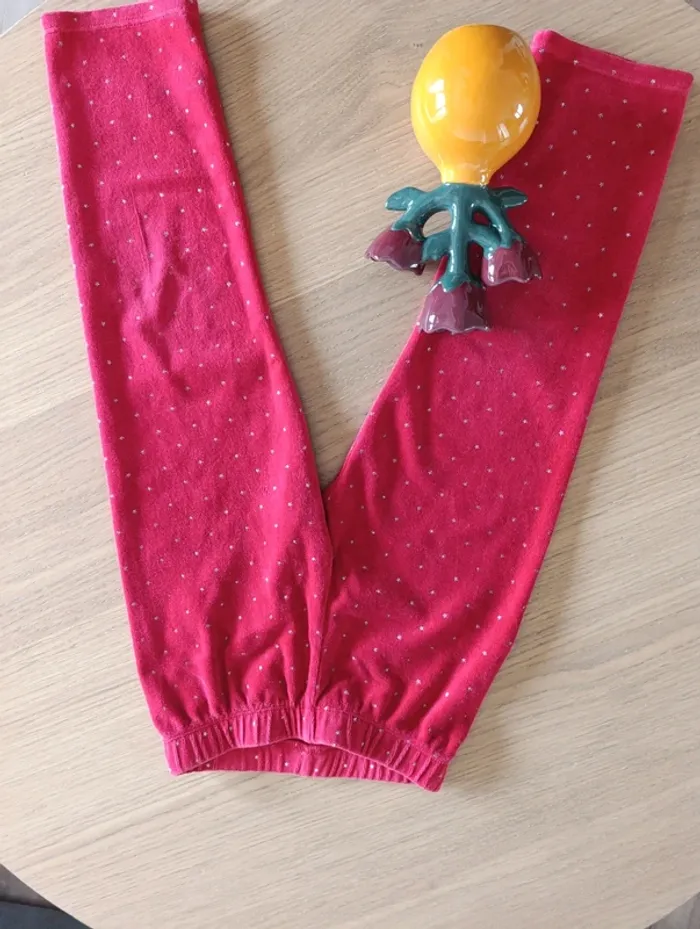 Pyjama Sergent Major 6 ans velours rouge - photo numéro 5
