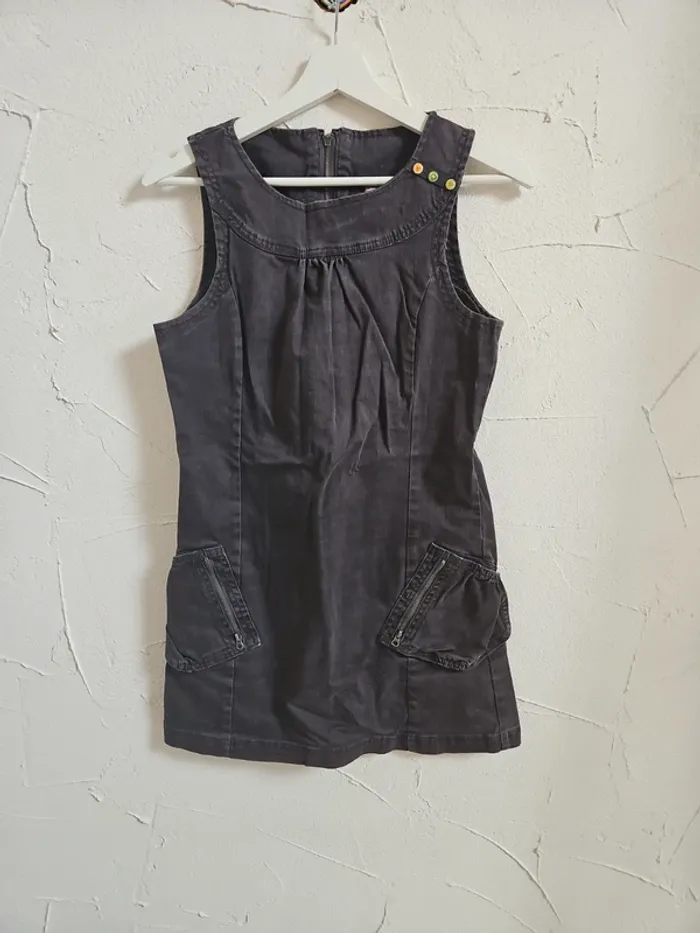 Robe courte grise