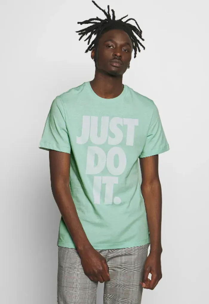 T-shirt Nike Just Do It Bleu Homme Taille S Neuf et Authentique - photo numéro 1