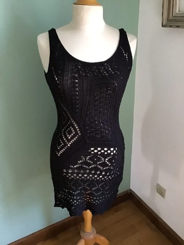 Robe noire en coton