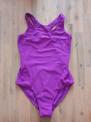 Maillot de bain 1 pièce violet Athlitech – 16 ans