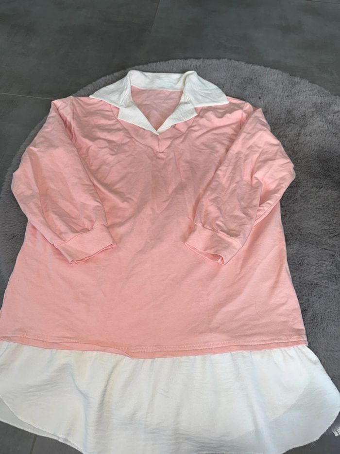 Pull rose taille unique - photo numéro 2