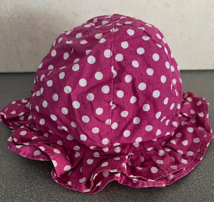 Chapeau rose à pois taille 45cm Kitchoun - photo numéro 3