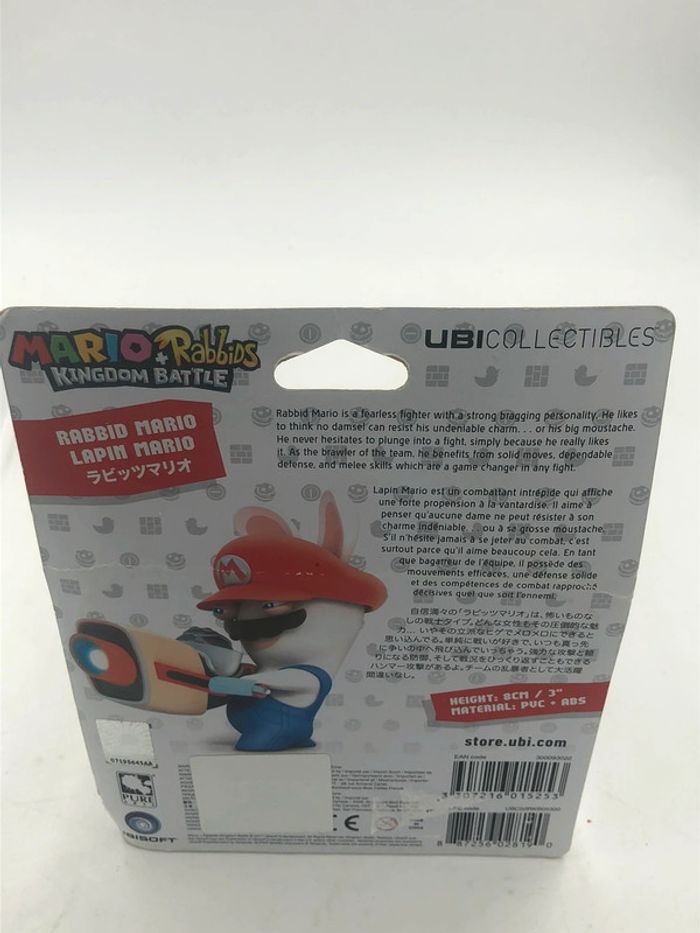 Figurine Mario + Rabbids Kingdom Battle Lapin Mario Nintendo neuf - photo numéro 4