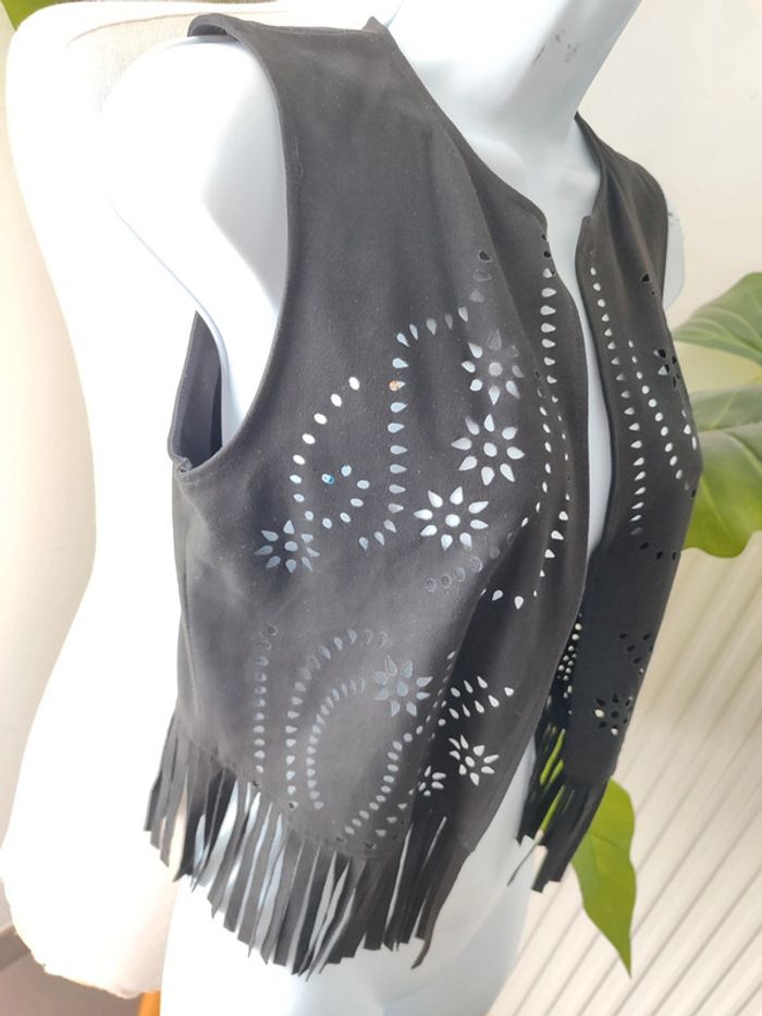 Veste sans manches à franges - photo numéro 2