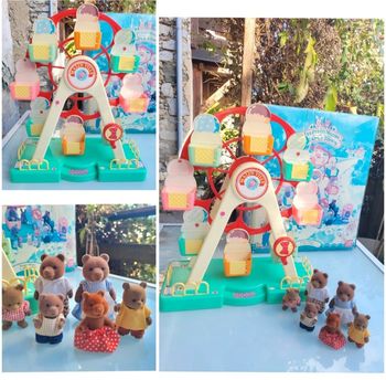 Superbe boite rare, ancêtres sylvanian families : Les petits malins 🎡 La grande roue 🎡