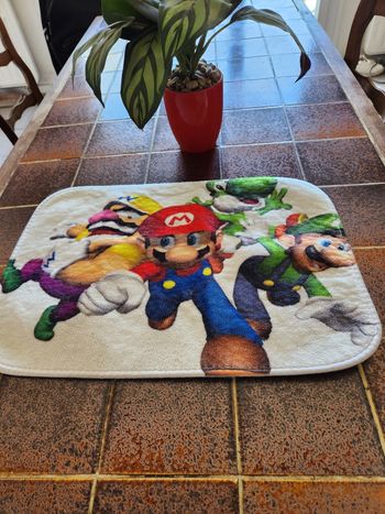 Tapis descente de lit Mario