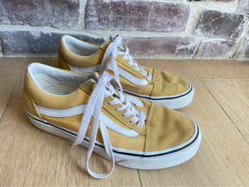 Vans bi-matière jaune orangé - P36