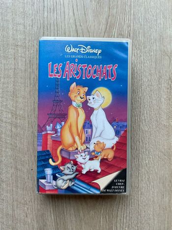 Disney Les Aristochats Cassette Vidéo VHS Vintage Cinéma Collection Exclusive