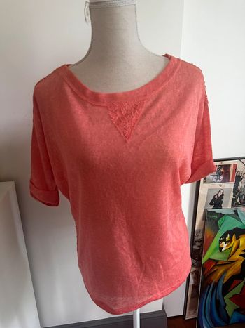 🌺 T-shirt fluide saumon – Pense à toi🌺