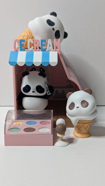 [52Toys] Figurine Panda roll shopping street ice cream