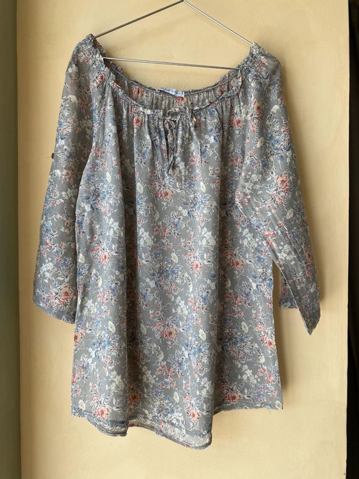 Lot de 2 blouses fleuries M&G XL - photo numéro 11