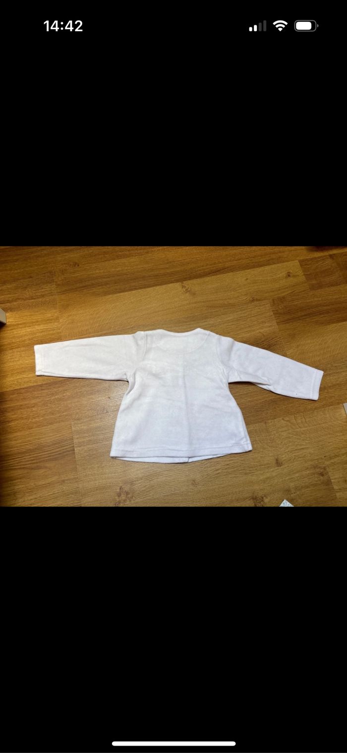 Ensemble pyjama 2 pièces avec veste bébé fille grain de blé 9 mois - photo numéro 7