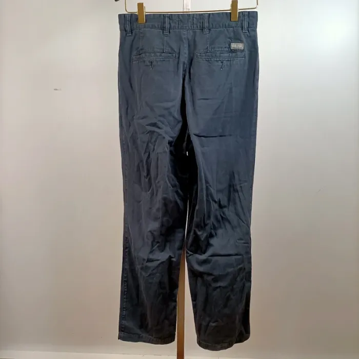 Pantalon homme Hugo Boss Sport bleu foncé coton 100% coupe droite taille 44 A1415 - photo numéro 7