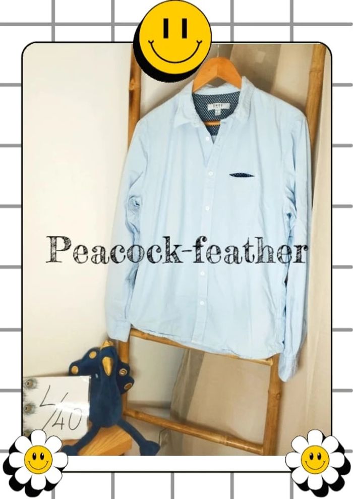 Chemise bleue smog homme L neuve