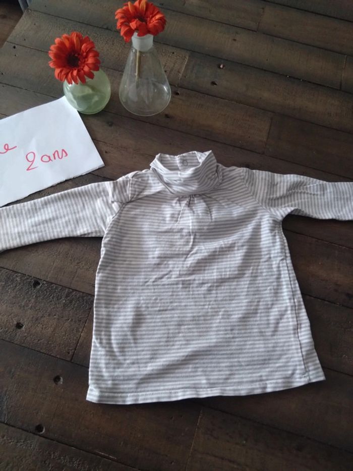 T shirt sous pull col montant tex 23 mois - photo numéro 3