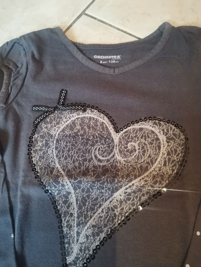 T-shirt ML fille 8 ans orchestra - photo numéro 2