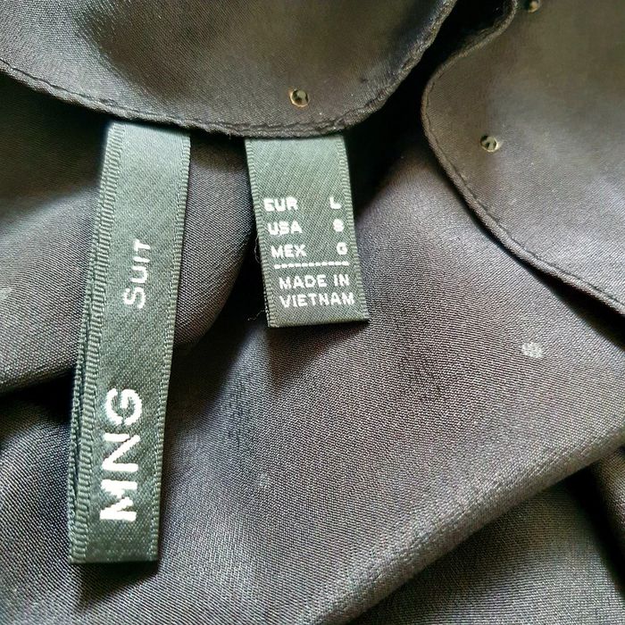Robe noire avec strass noir L, dos nu Mango - photo numéro 9