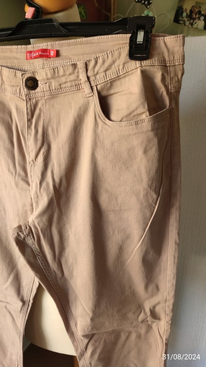 Jean beige  NEUF 48 - photo numéro 5