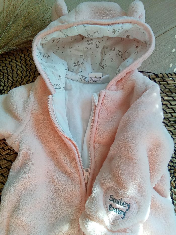 Combipilote avec capuche Smiley Baby 6 mois - photo numéro 4