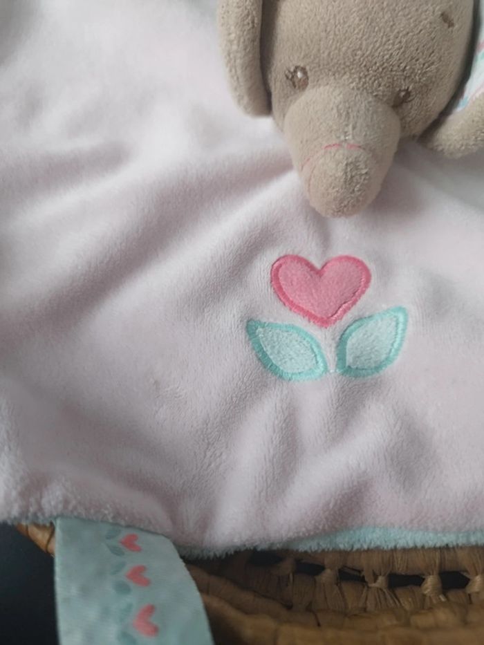 Doudou Éléphant rose Nattou - photo numéro 4