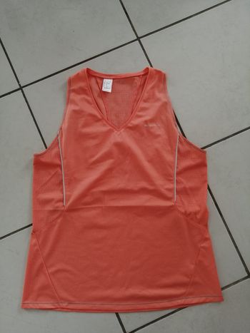 Débardeur de sport quechua femme taille L orange