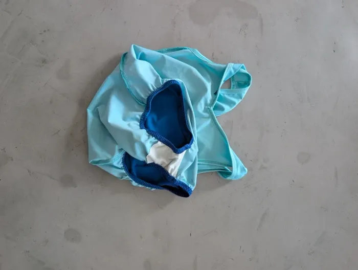 Justaucorps de gymnastique sans manches fille turquoise - photo numéro 5