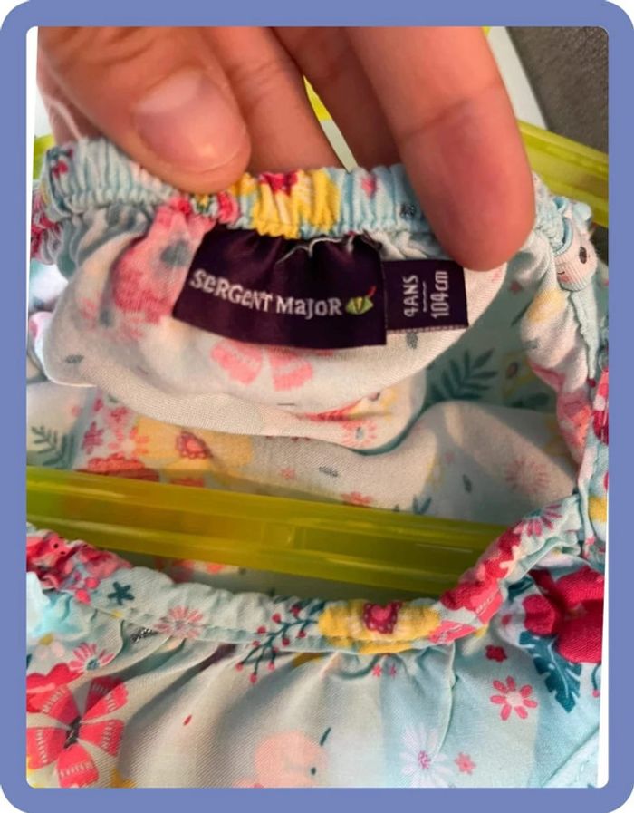 Belle combi short légère 4 ans sergent Major - photo numéro 3