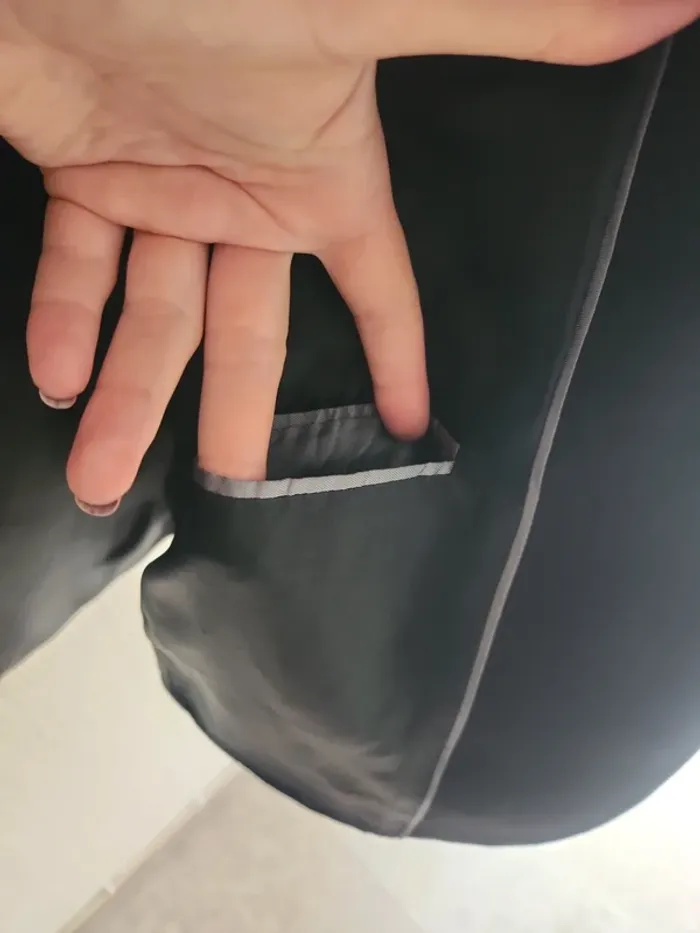 Veste de costume noire Griffe Noire L avec poches - photo numéro 11