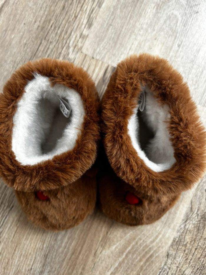 Chaussons fourrés bébé fille - photo numéro 3